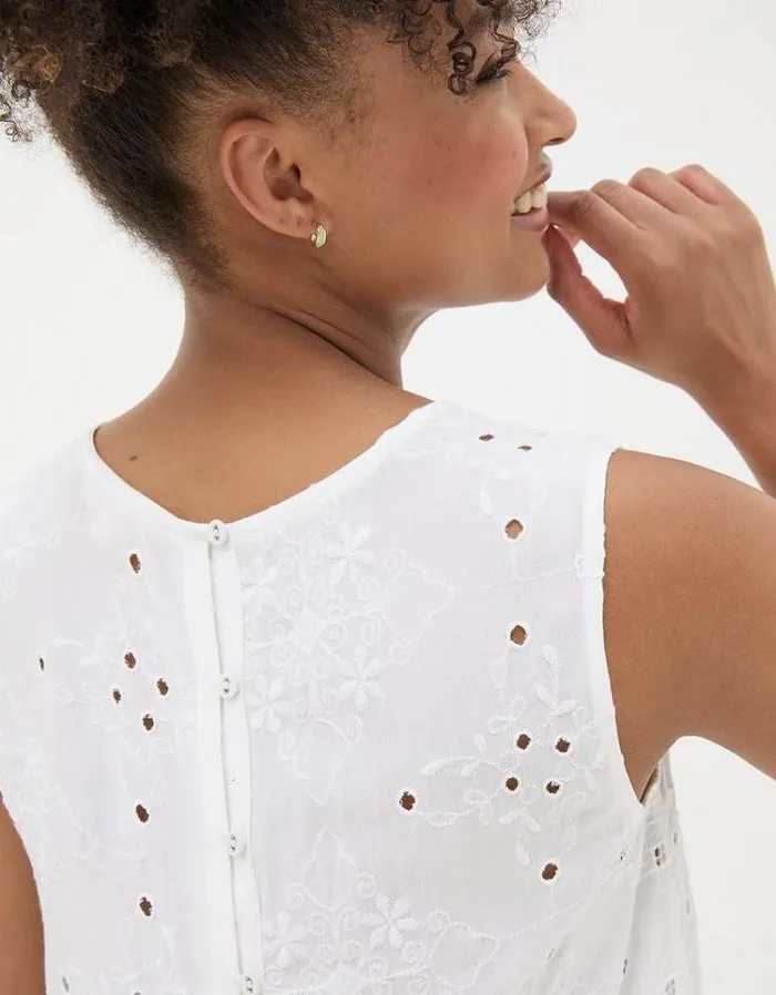Women FatFace Tops and TShirts Erlea Cami White