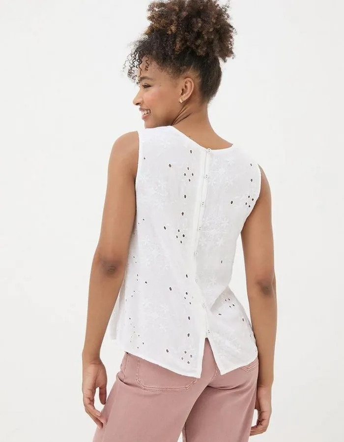 Women FatFace Tops and TShirts Erlea Cami White