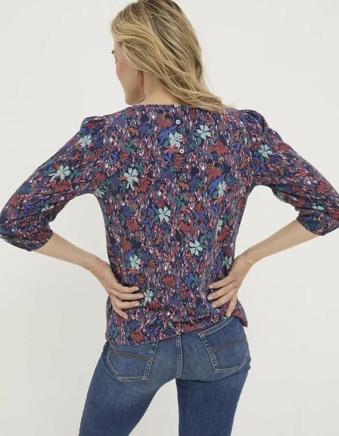 Women FatFace Tops and TShirts Penny Expressive Top Navy