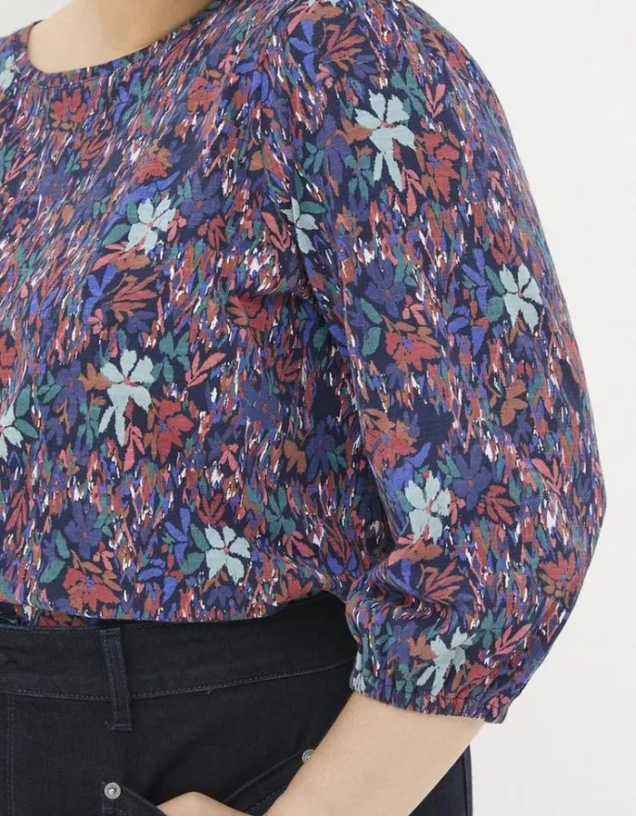 Women FatFace Tops and TShirts Penny Expressive Top Navy