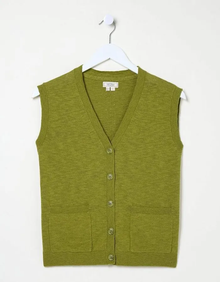 Women FatFace Tops and TShirts Theodora Tank Olive Green