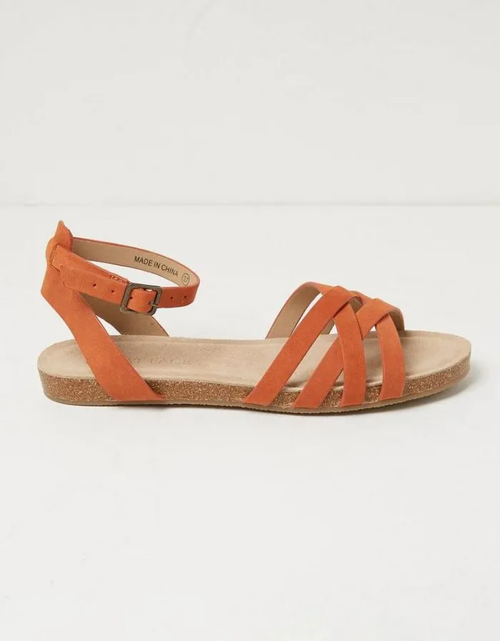 Women FatFace Vacation Shop Beth Sandals Orange