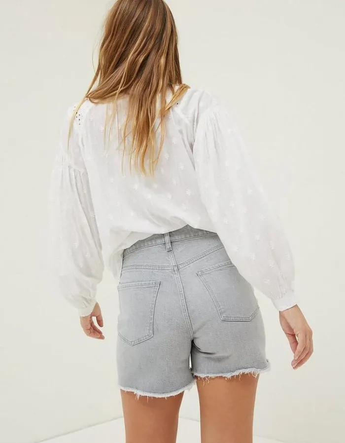 Women FatFace Women039s Sale Courtney Cut Off Denim Grey