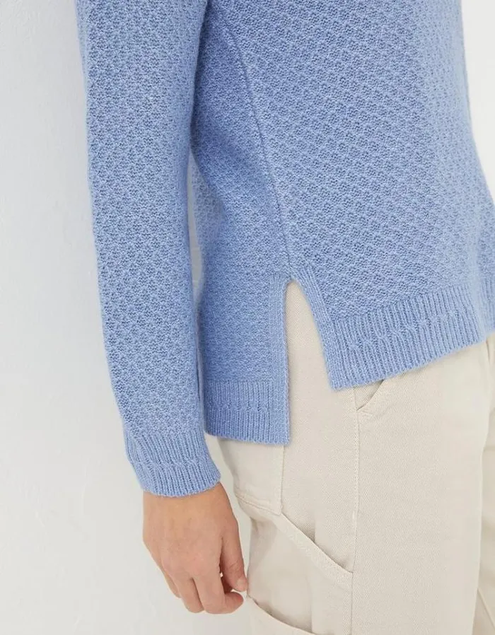 Women FatFace Women039s Sale Ellie Sweater Chambray Blue