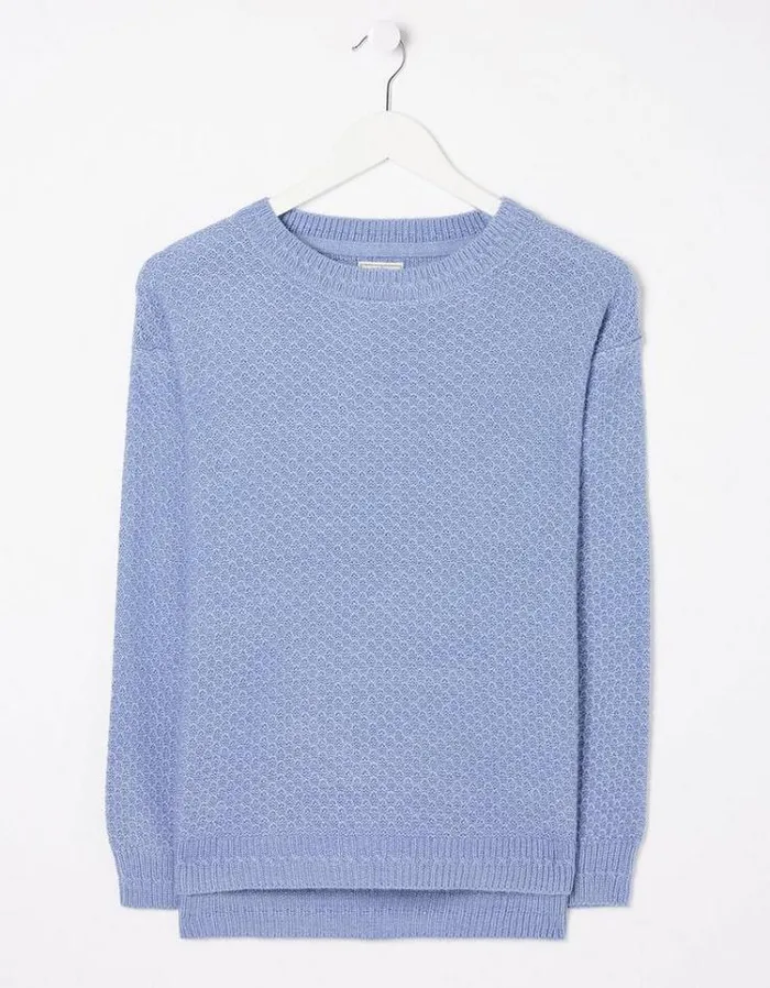Women FatFace Women039s Sale Ellie Sweater Chambray Blue