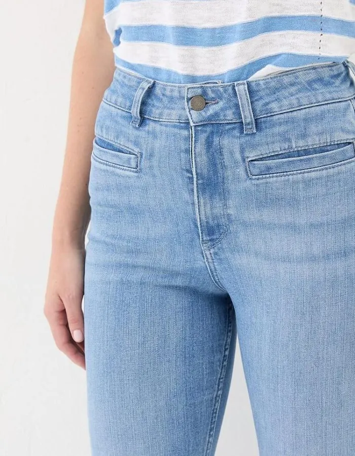 Women FatFace Women039s Sale Fly Flare Jeans Light Vintage Blue
