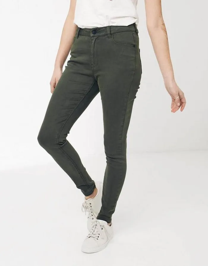 Women FatFace Women039s Sale Harlow High Waist Jeggings Khaki Green