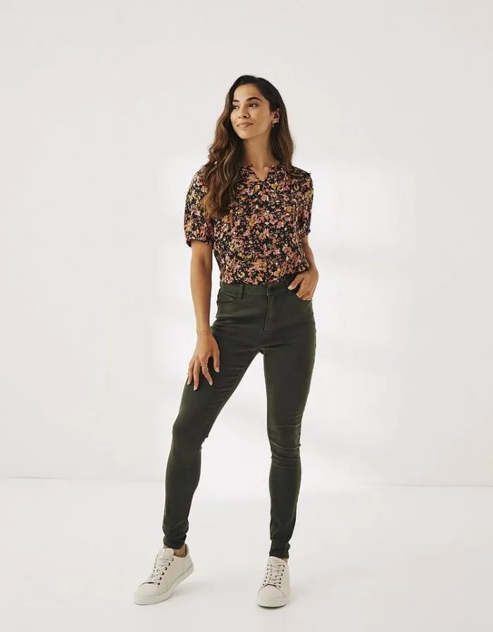 Women FatFace Women039s Sale Harlow High Waist Jeggings Khaki Green