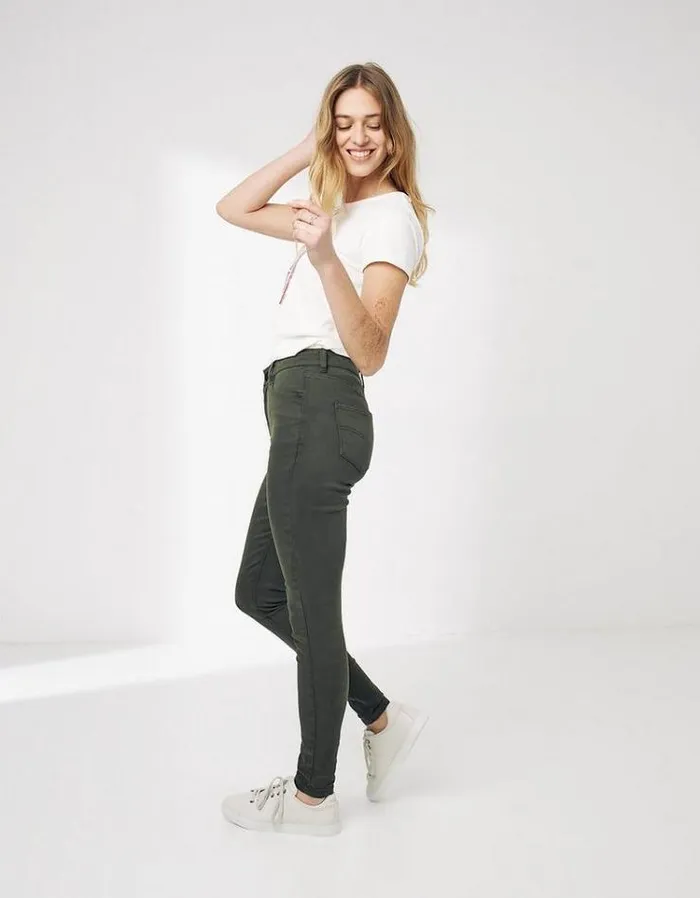 Women FatFace Women039s Sale Harlow High Waist Jeggings Khaki Green