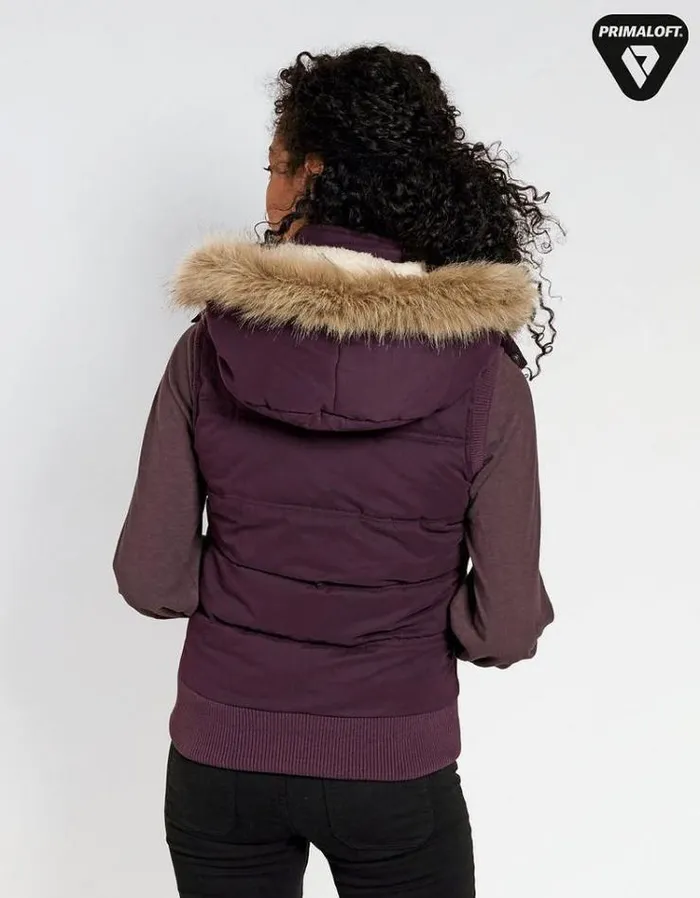 Women FatFace Women039s Sale Heritage Vest Plum