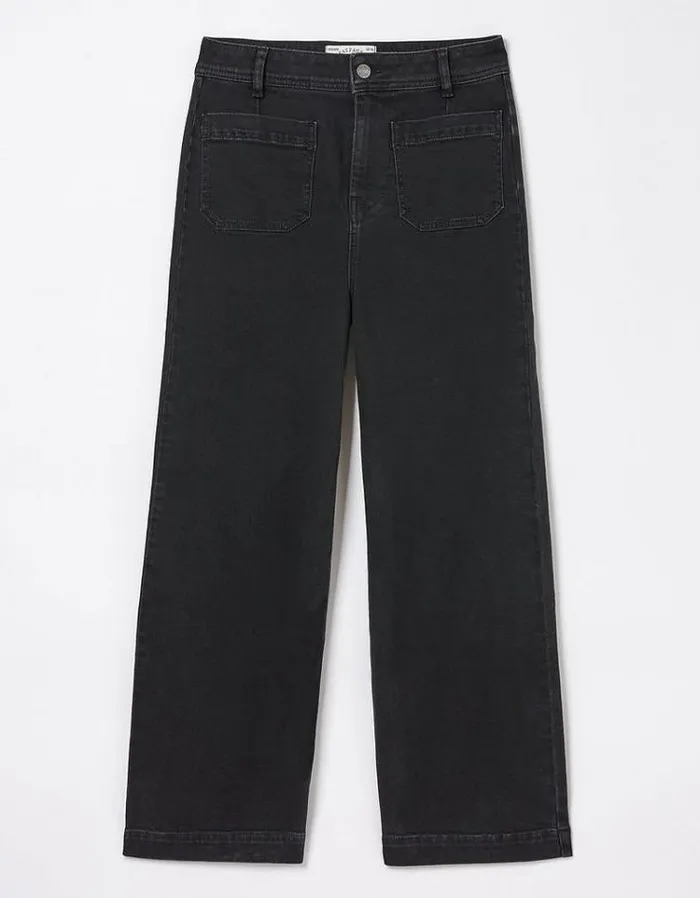 Women FatFace Women039s Sale Keswick Wide Leg Jeans Black