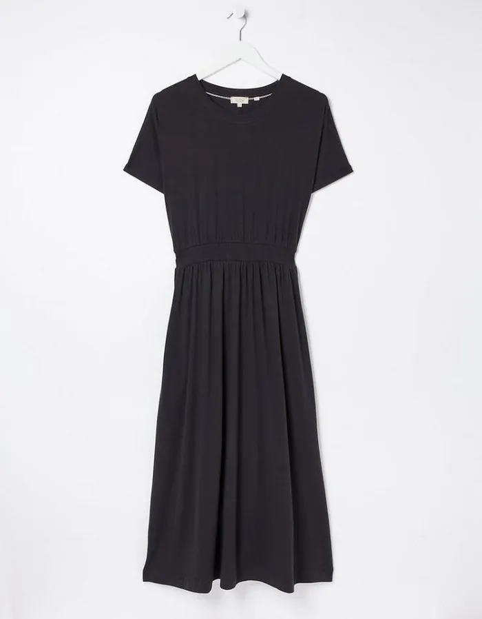 Women FatFace Women039s Sale Navi Midi Jersey Dress Black