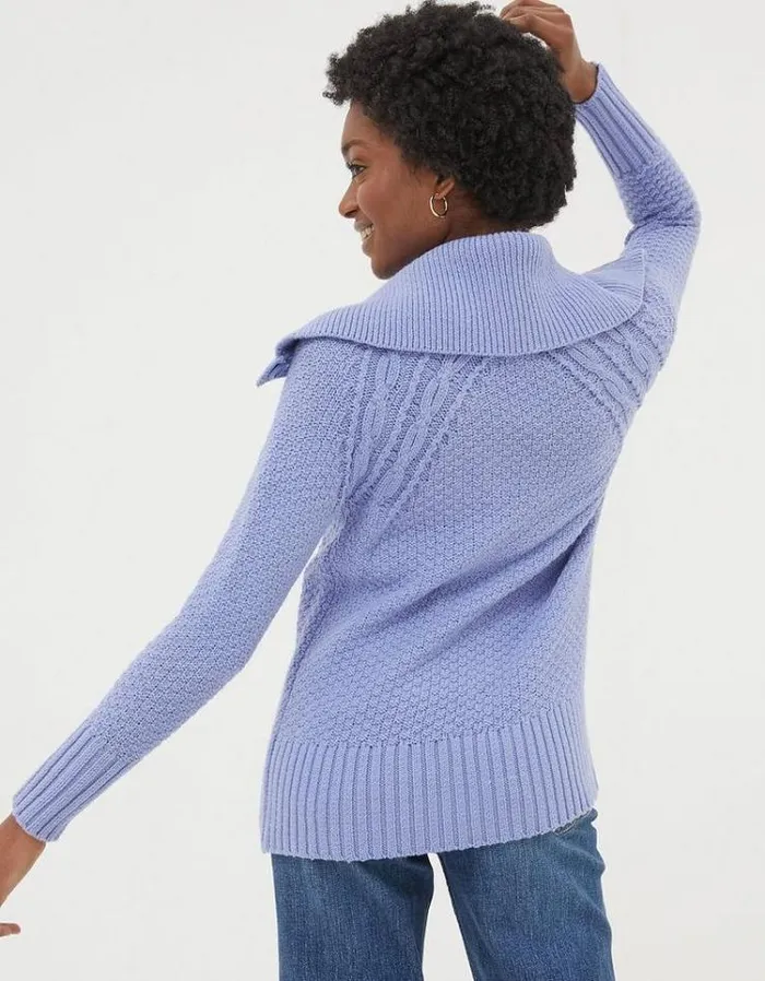 Women FatFace Women039s Sale Raya Collared Cardigan Washed Blue