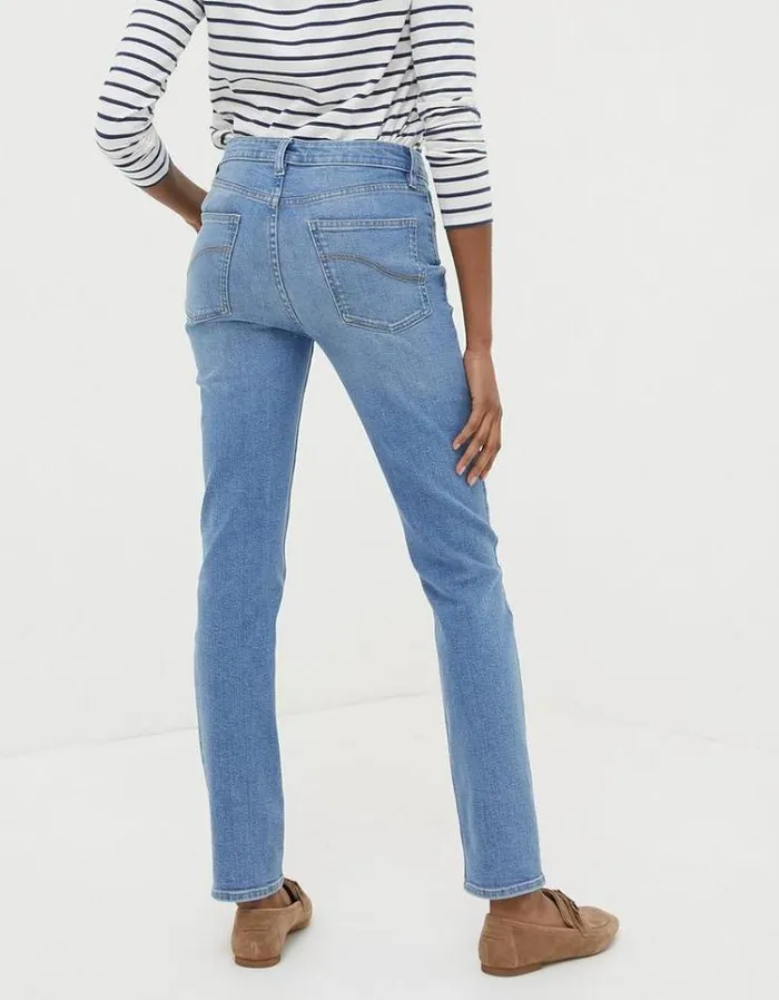 Women FatFace Women039s Sale Sway Slim Jeans Light Vintage Blue