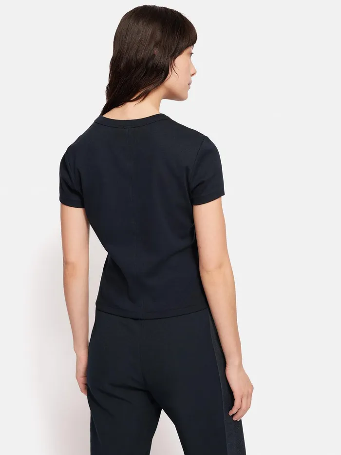 Women Fine Cotton Tee Navy Jigsaw Suits and Tailoring