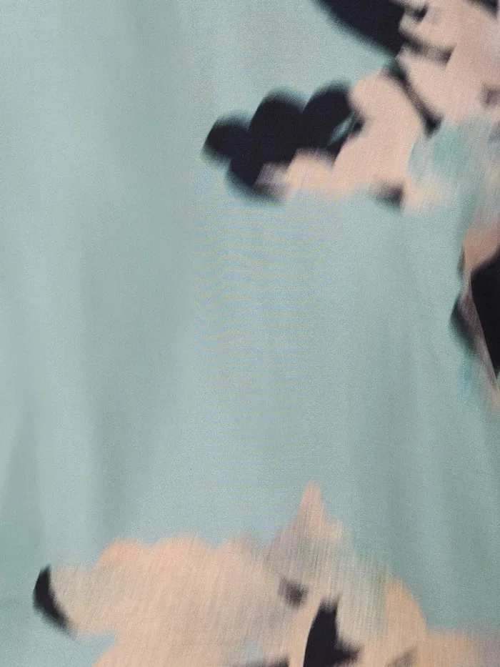 Women Floral Drift Silk Blend Top Blue Jigsaw Shirts and Tops