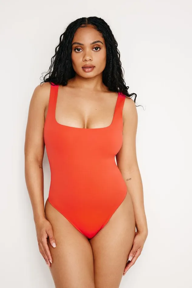 Women GOOD AMERICAN Bodysuits SCUBA MODERN TANKBODYSUIT Roma002