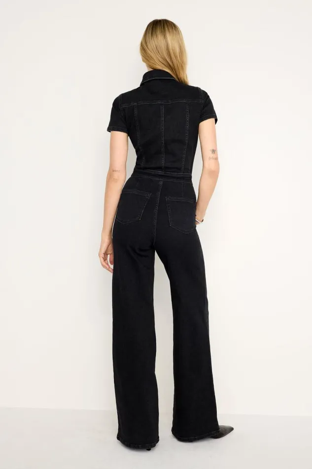 Women GOOD AMERICAN Jumpsuits FIT FOR SUCCESS SKATEJUMPSUIT Black367