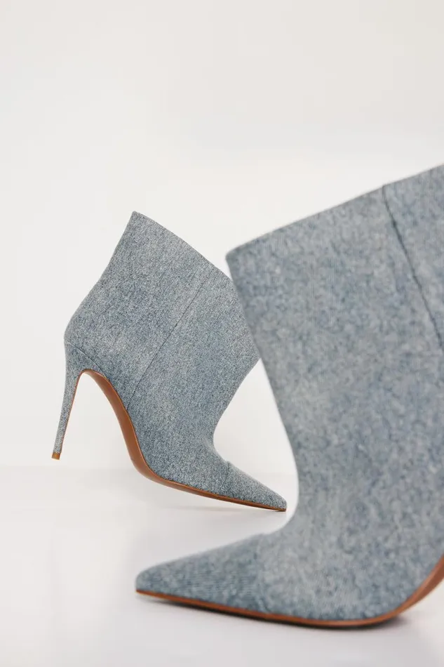 Women GOOD AMERICAN Shoes SLOUCHY ANKLEBOOT Indigo002