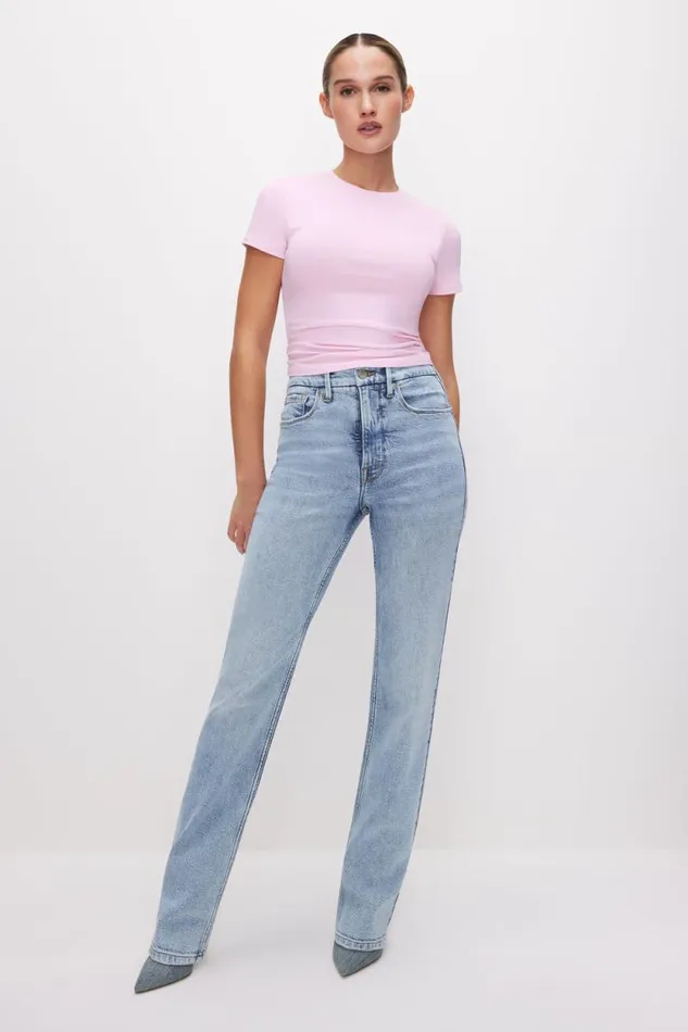 Women GOOD AMERICAN Tops SUPER STRETCH BABYTEE Rose Quartz