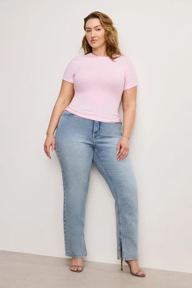 Women GOOD AMERICAN Tops SUPER STRETCH BABYTEE Rose Quartz