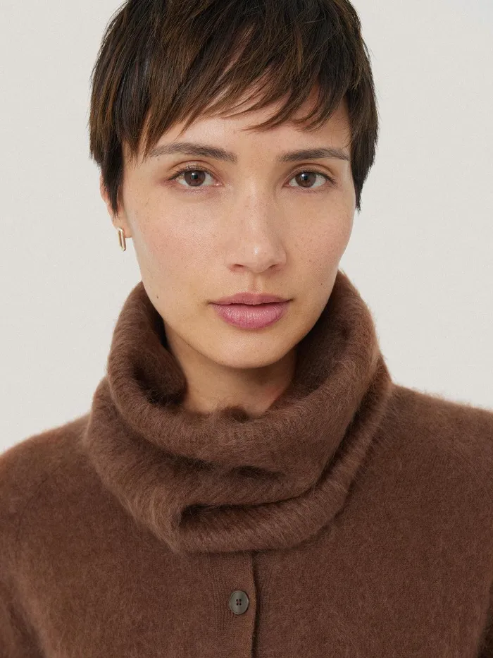 Women Halo Cashmere Snood Ginger Jigsaw Knitwear and Cashmere