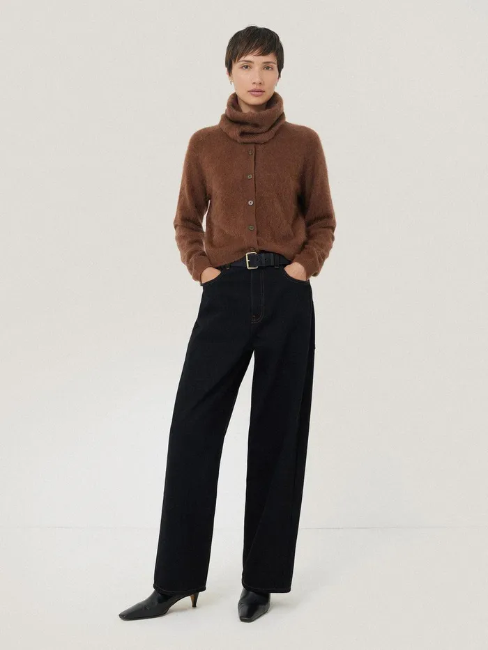Women Halo Cashmere Snood Ginger Jigsaw Knitwear and Cashmere