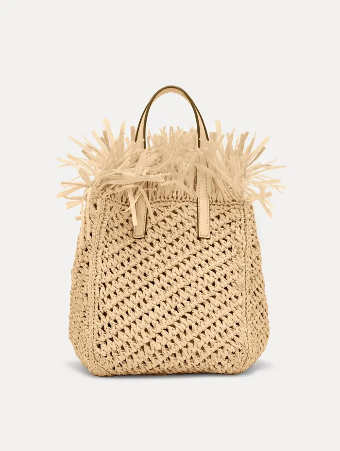 Women Handbags Oscar De La Renta Small Raffia Crochet Square Tote Natural Women Handbags Oscar De La Renta Small Raffia Crochet Square Tote Natural