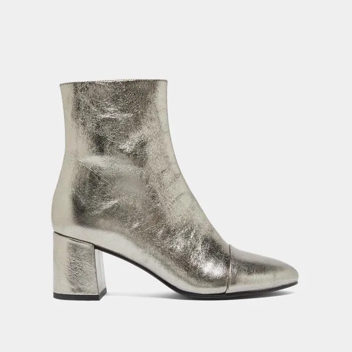 Women Heeled Ankle Boots Dark Silver JONAK Ankle Boots Lowboots