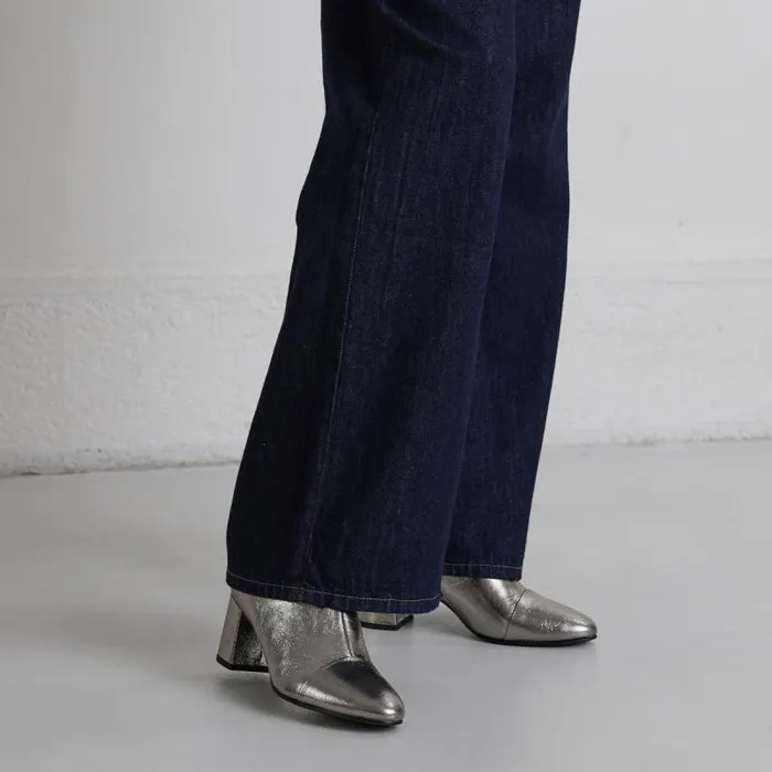 Women Heeled Ankle Boots Dark Silver JONAK Ankle Boots Lowboots