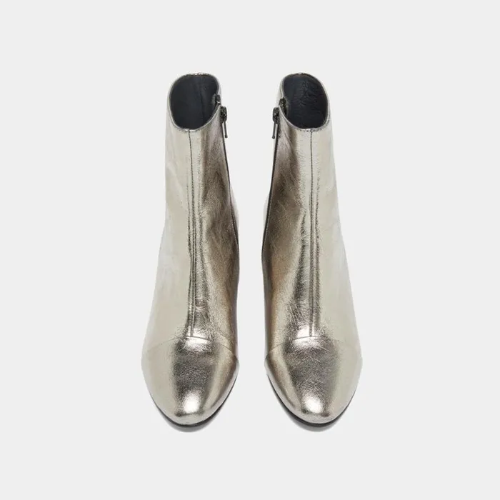 Women Heeled Ankle Boots Dark Silver JONAK Ankle Boots Lowboots