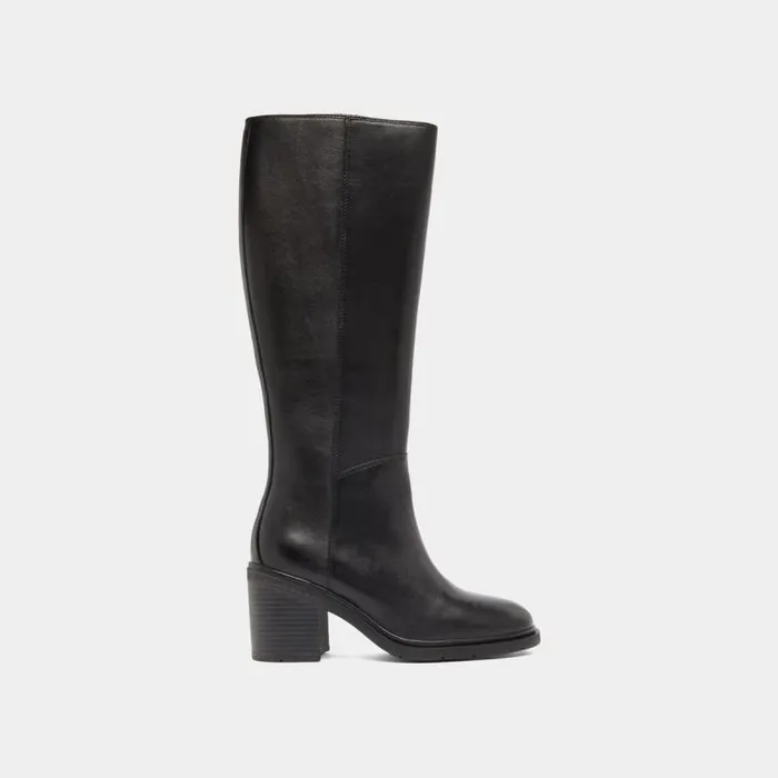 Women Heeled Boots With Rounded Toes Black JONAK Boots Thighhigh Boots