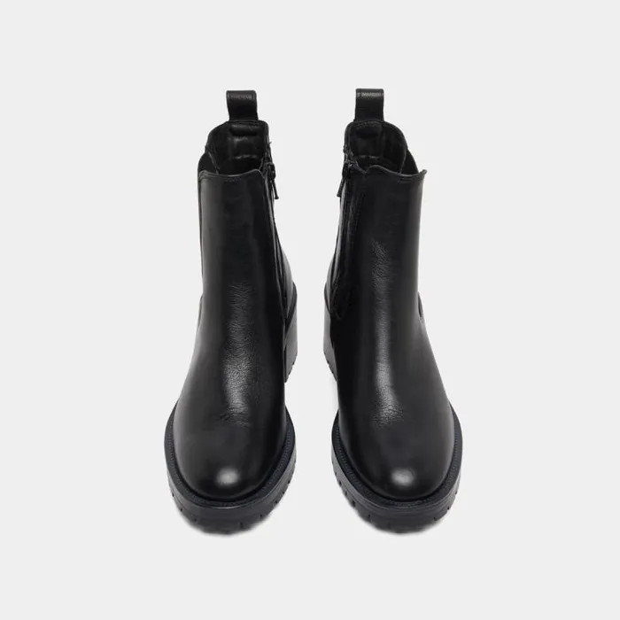 Women High Boots With Notched Soles Black JONAK Ankle Boots Lowboots