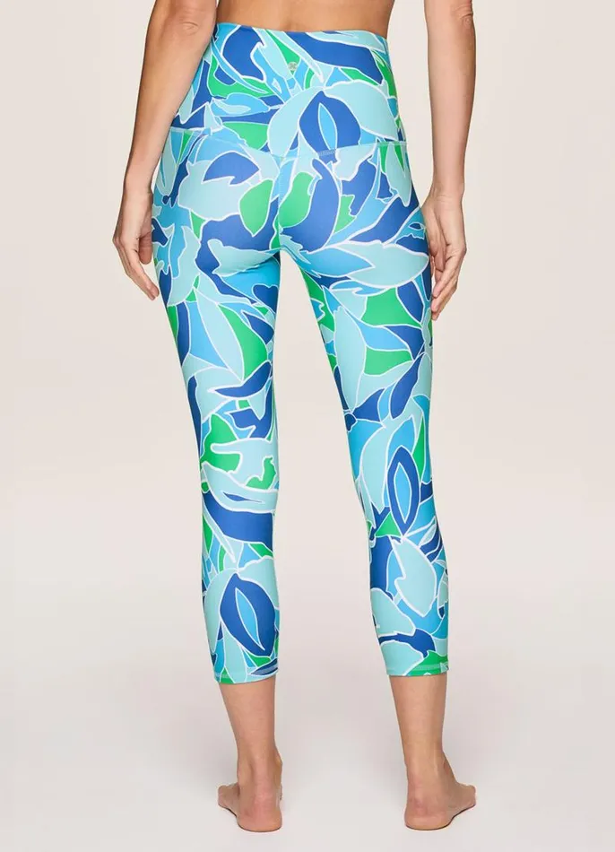 Women In Paradise Super Soft Capri Light Blue RBX Active Capris