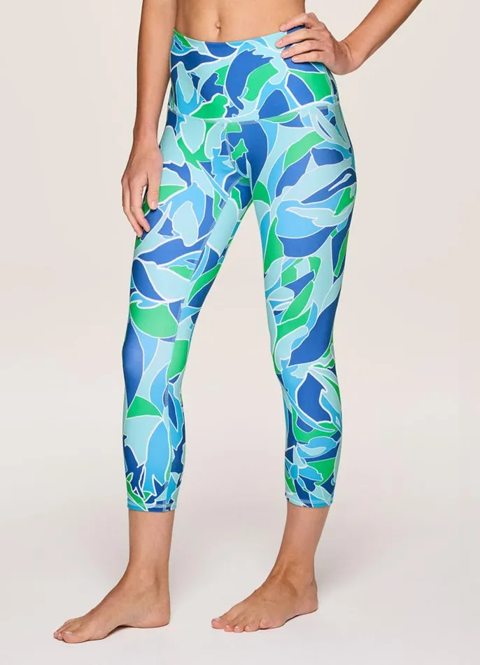 Women In Paradise Super Soft Capri Light Blue RBX Active Capris