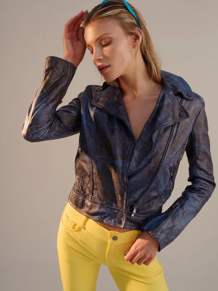 Women Jackets Robert Graham PEYTON LEATHER JACKET Blue