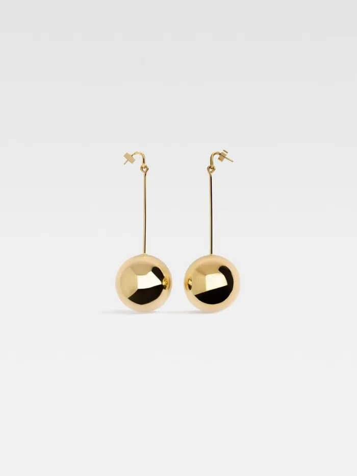 Women Jewellery JACQUEMUS The Nodo Large Earrings Gold