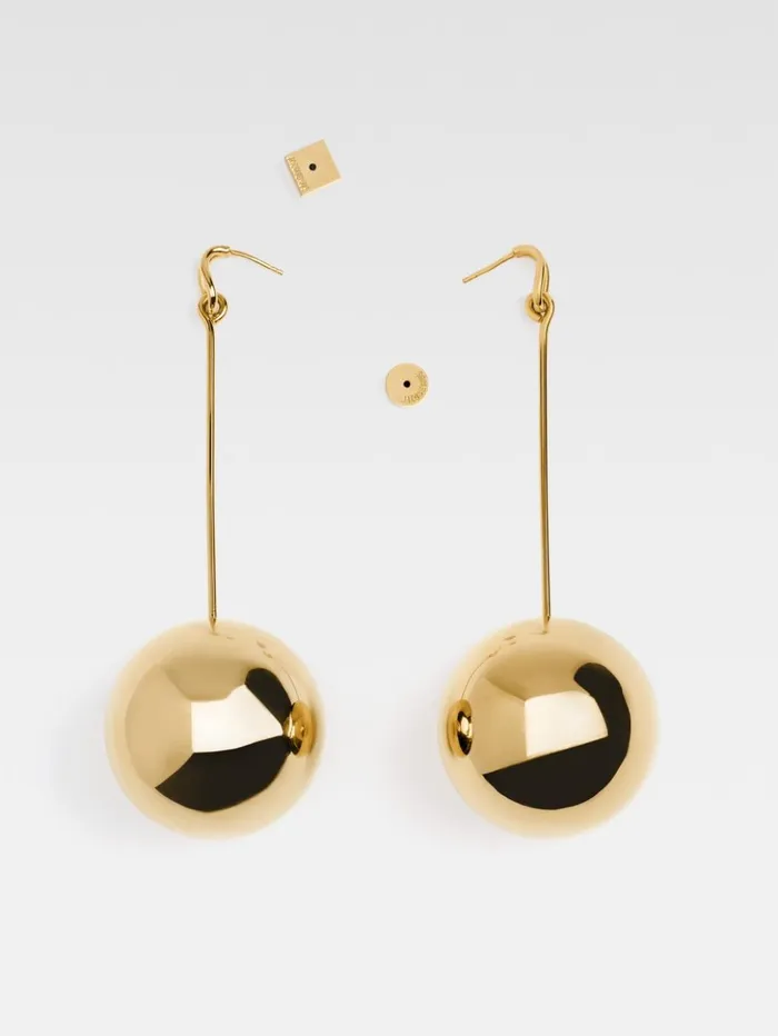 Women Jewellery JACQUEMUS The Nodo Large Earrings Gold Women Jewellery JACQUEMUS The Nodo Large Earrings Gold