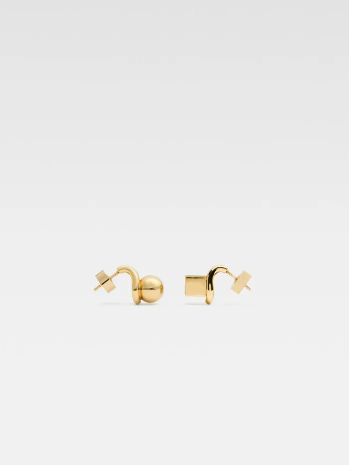 Women Jewellery JACQUEMUS The Nodo Stud Earrings Gold