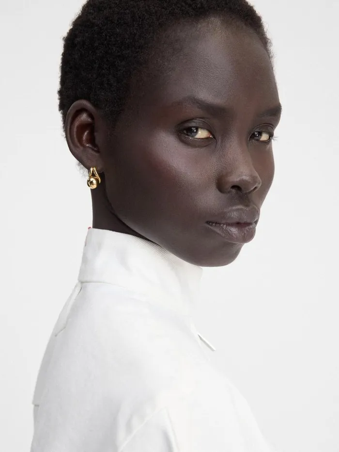 Women Jewellery JACQUEMUS The Nodo Stud Earrings Gold Women Jewellery JACQUEMUS The Nodo Stud Earrings Gold