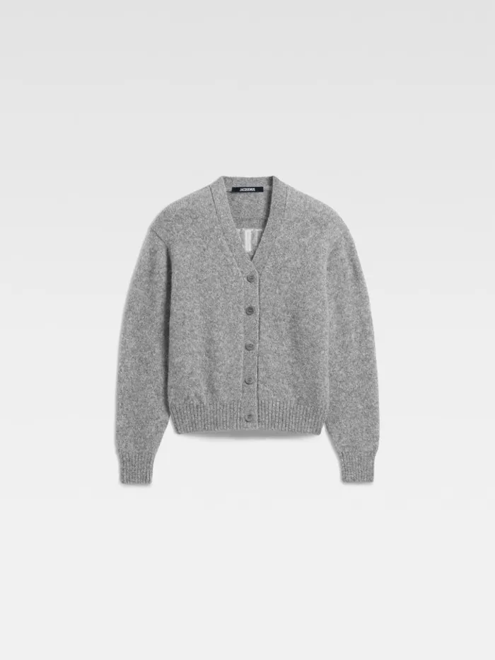 Women Knits JACQUEMUS The Jacquemus Cardigan Grey Women Knits JACQUEMUS The Jacquemus Cardigan Grey
