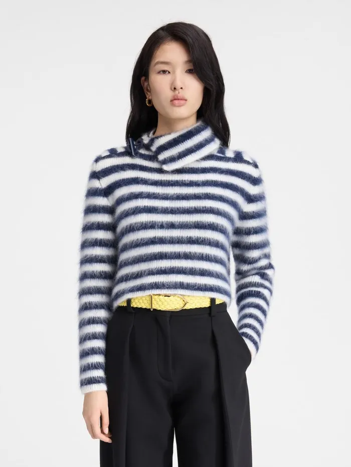 Women Knits JACQUEMUS The Marina Sweater Multinavy Women Knits JACQUEMUS The Marina Sweater Multinavy