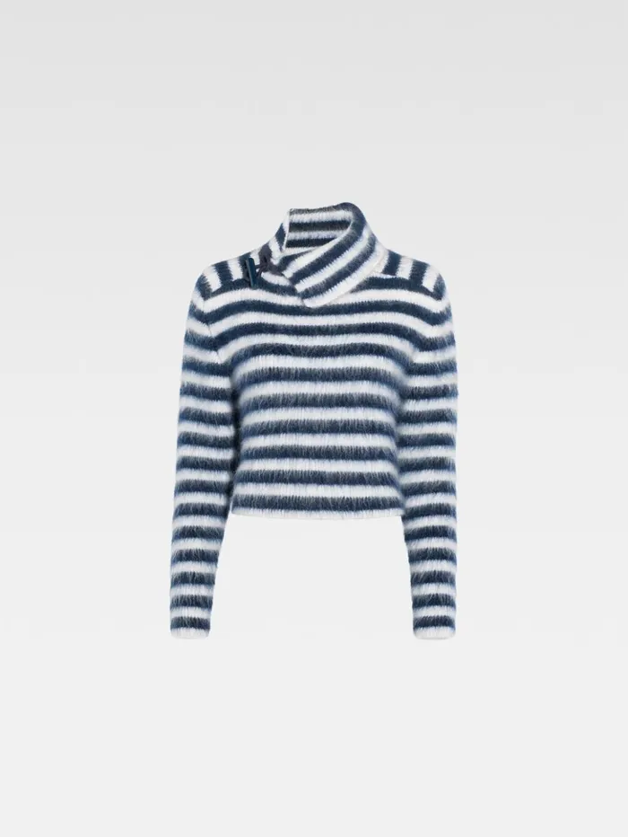 Women Knits JACQUEMUS The Marina Sweater Multinavy Women Knits JACQUEMUS The Marina Sweater Multinavy