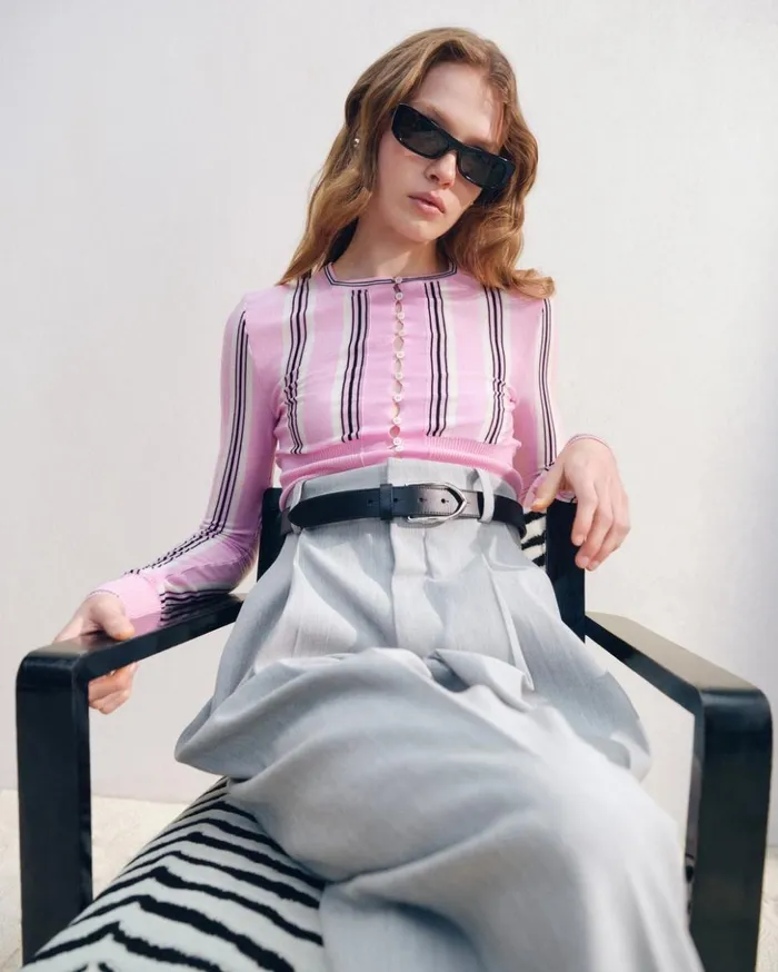 Women Knits JACQUEMUS The Spiaggia Cardigan Multipink Women Knits JACQUEMUS The Spiaggia Cardigan Multipink