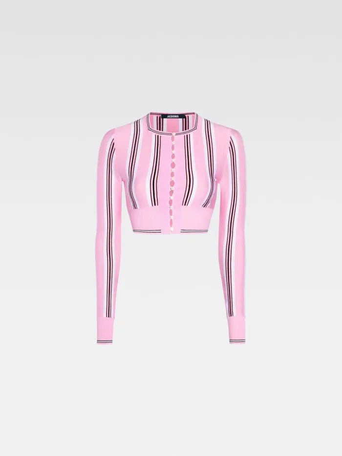 Women Knits JACQUEMUS The Spiaggia Cardigan Multipink Women Knits JACQUEMUS The Spiaggia Cardigan Multipink