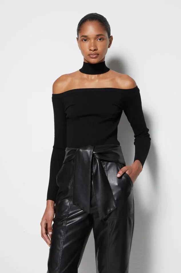 Women Knitwear Jonathan Simkhai Signature Lila Cold Shoulder Pullover