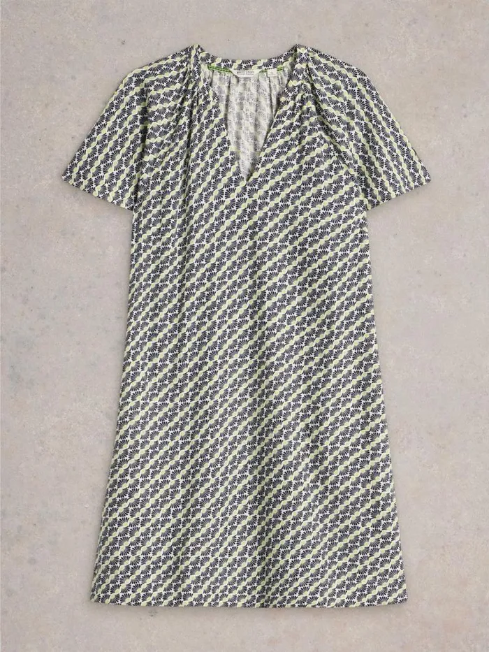 Women Lindsay Linen Blend Dress Ivory Print White Stuff Dresses