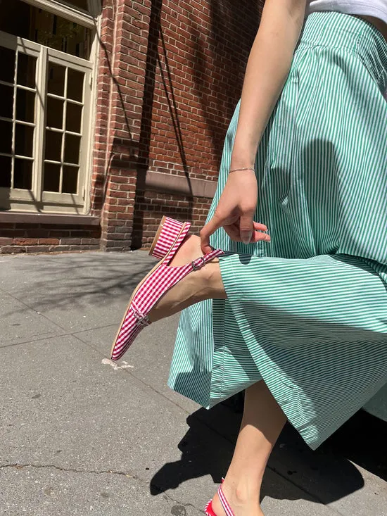 Women Lisa Says Gah Mackie Heel Pomodoro Gingham Shoes Women Lisa Says Gah Mackie Heel Pomodoro Gingham Shoes