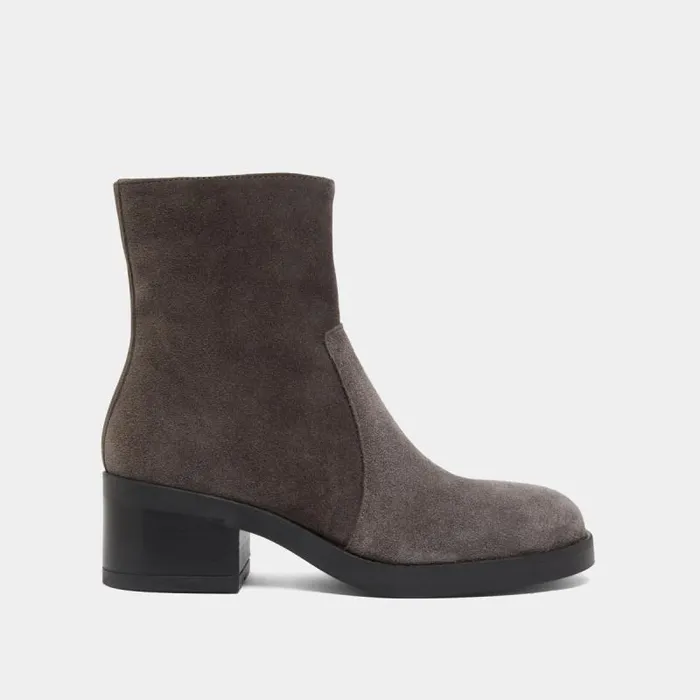 Women Lowboots With Heels Grey JONAK Ankle Boots Lowboots