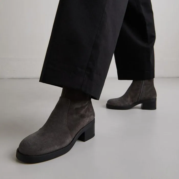 Women Lowboots With Heels Grey JONAK Ankle Boots Lowboots